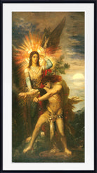 Gustave Moreau Fine Art Print, Jacob and the Angel