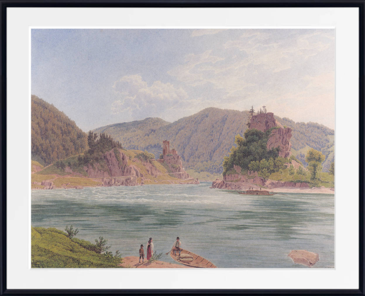 Jakob Alt Fine Art Print: View from the Donaustrudel