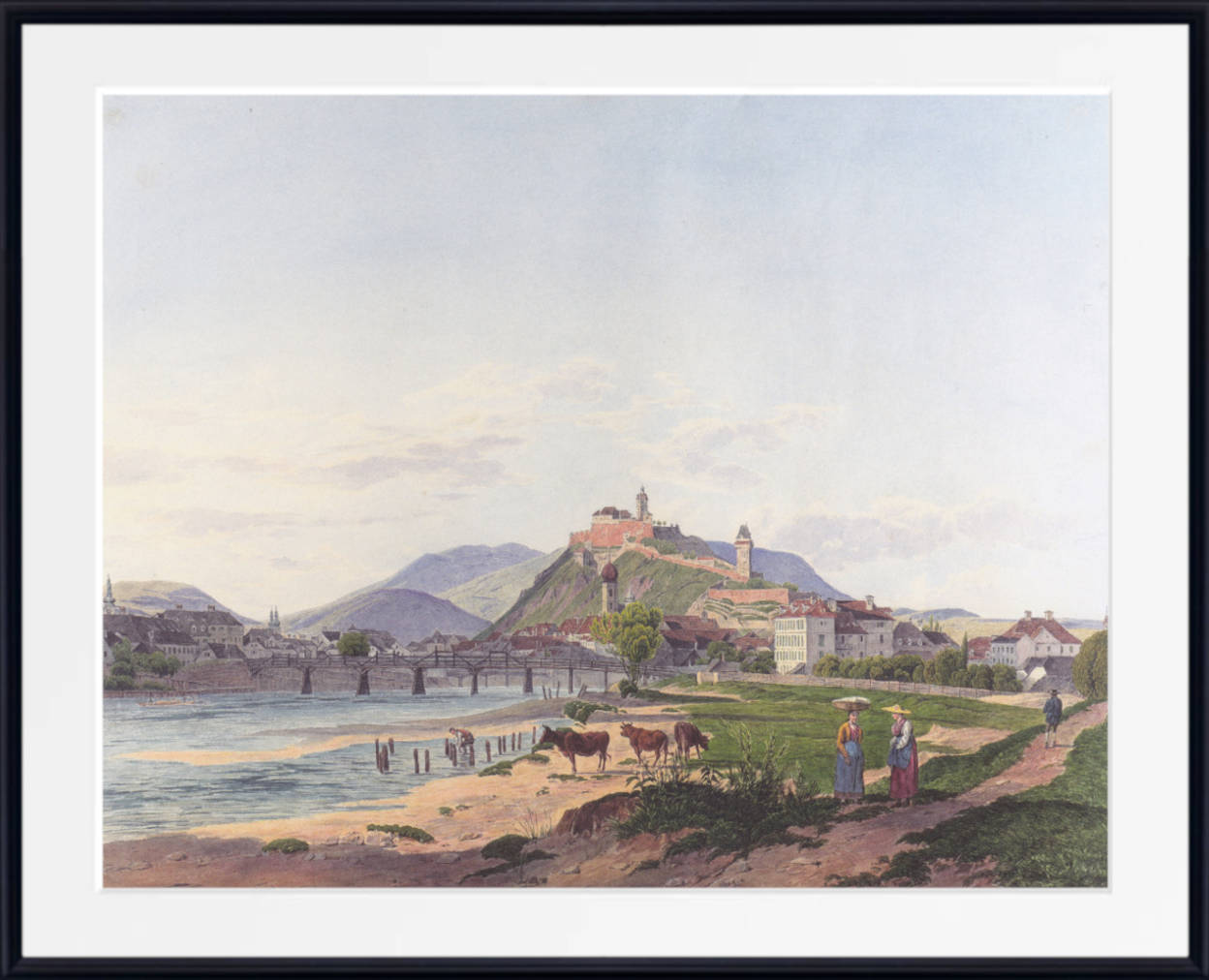 Jakob Alt Fine Art Print: View of Graz