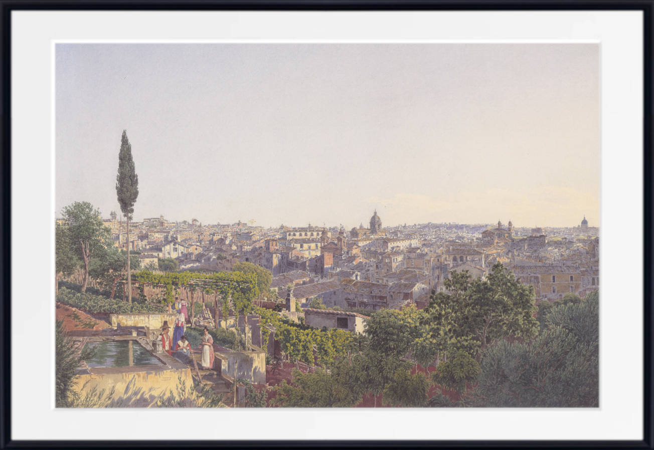Jakob Alt Fine Art Print: View of Rome