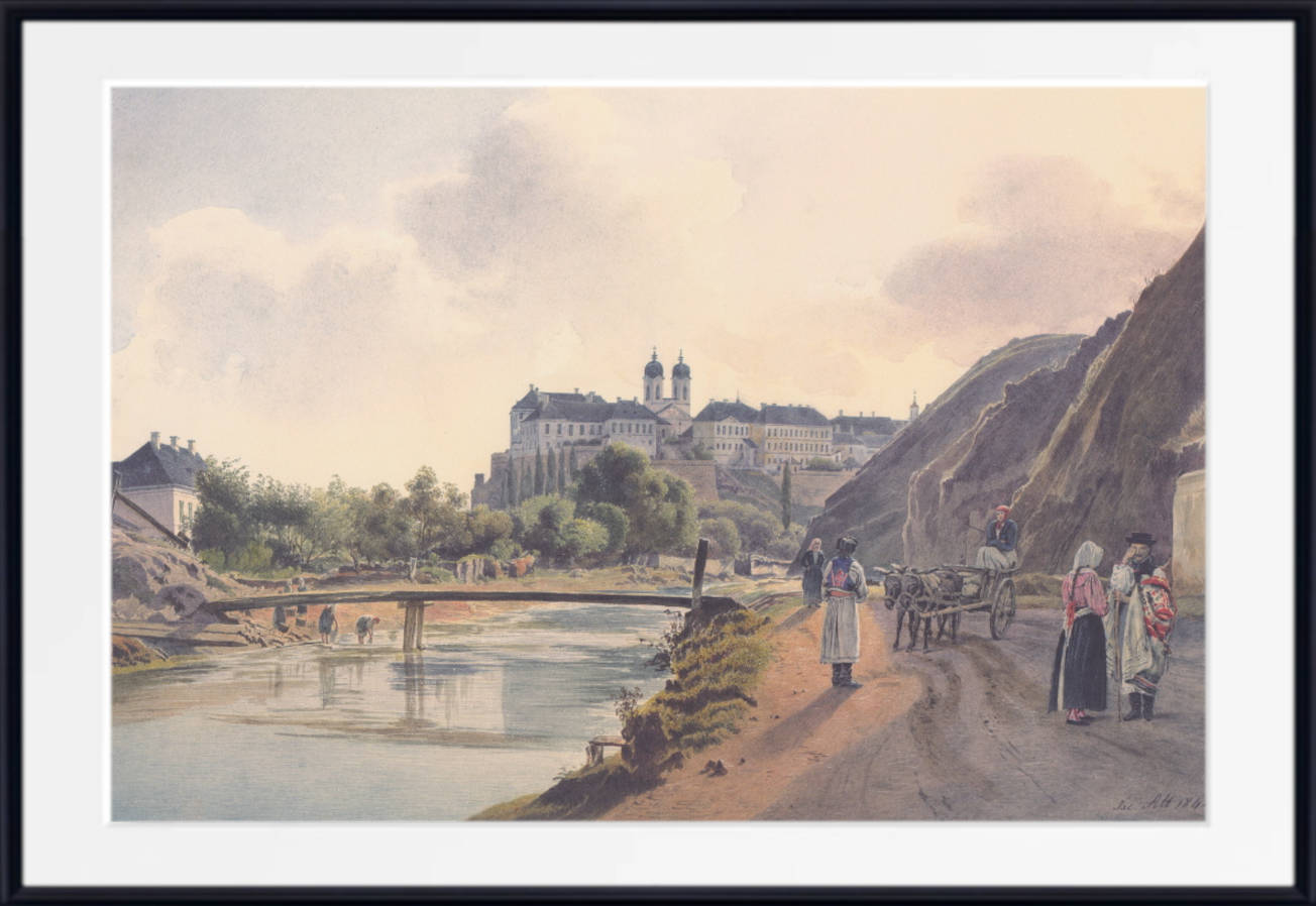 Jakob Alt Fine Art Print: View of Veszprém