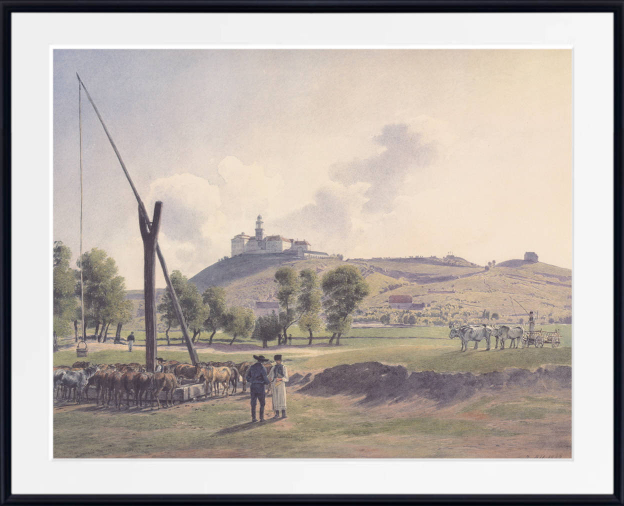 Jakob Alt Fine Art Print: Lublau Castle