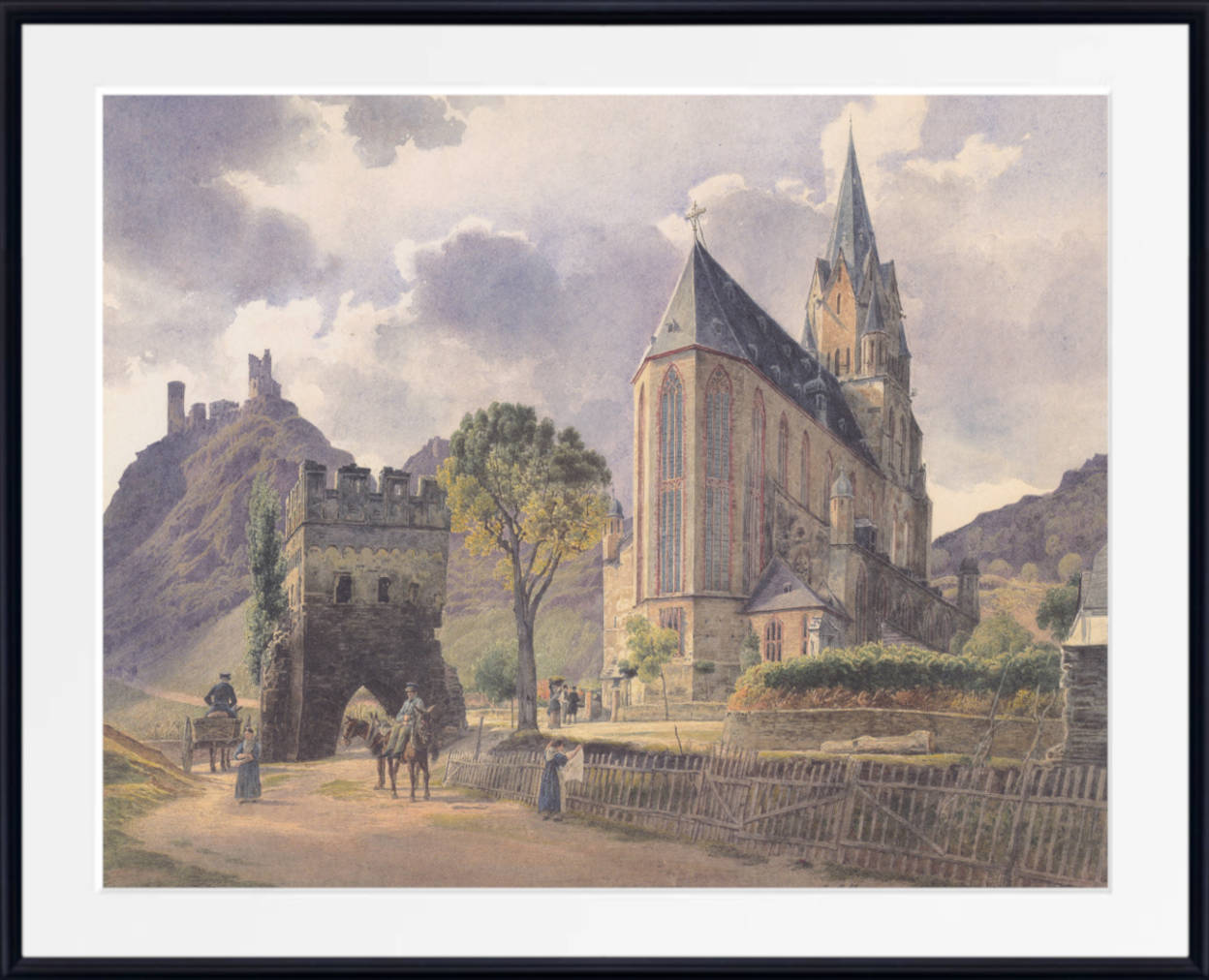 Jakob Alt Fine Art Print: Schönburg Castle