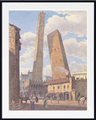 Jakob Alt Print: The Asinelli and Garisenda towers in Bologna