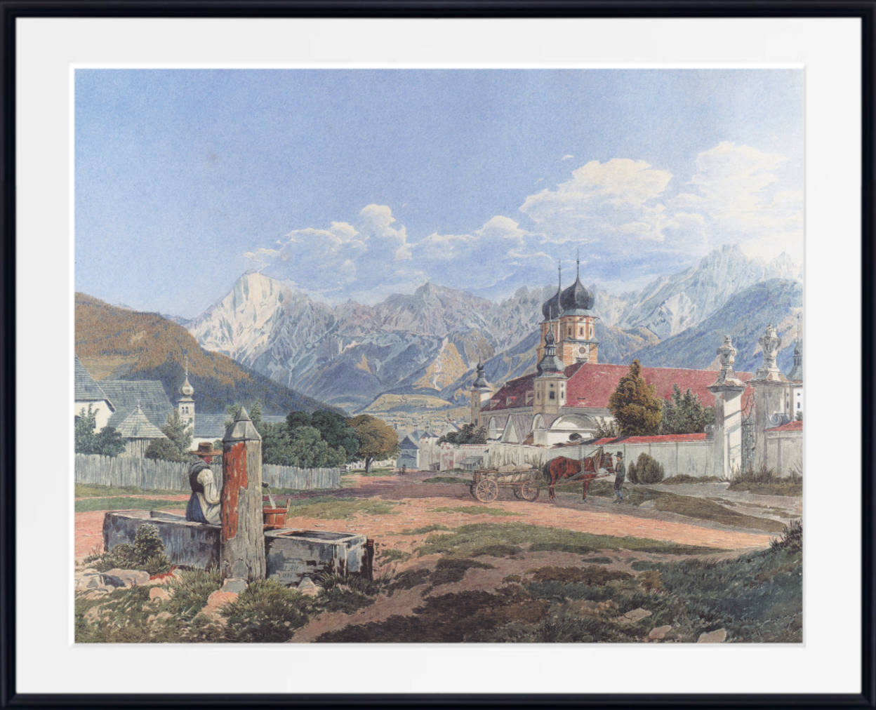 Jakob Alt Fine Art Print: Admont Abbey