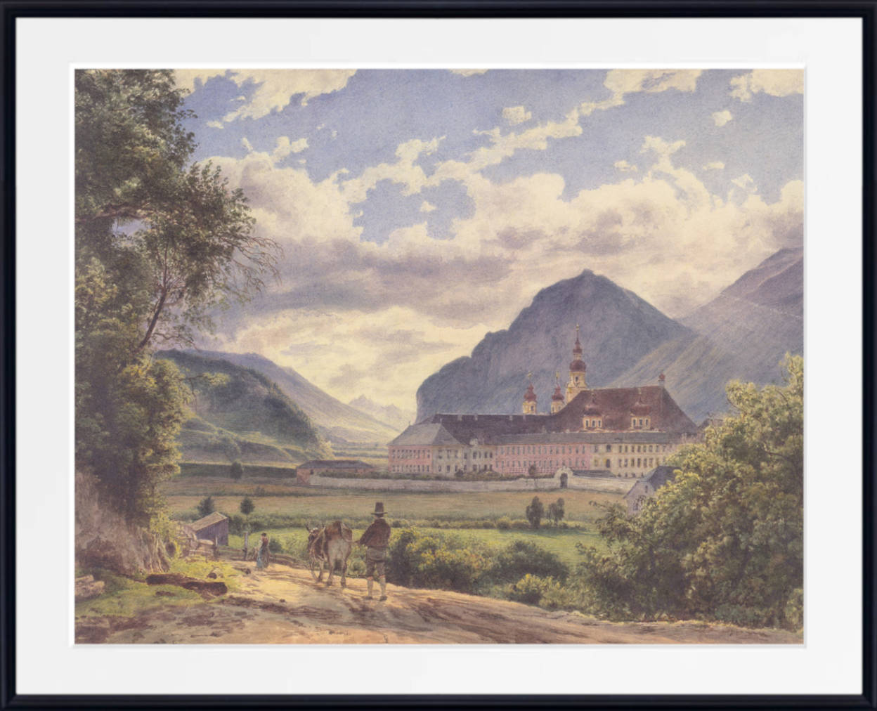 Jakob Alt Fine Art Print: Wilten Abbey near Innsbruck