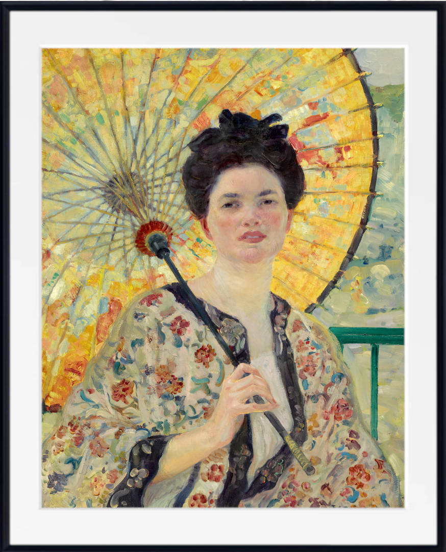 Frederick Carl Frieseke Prints, Japanese Parasol (circa 1913) from GalleryThane