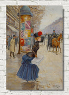 Jean Béraud Print, Young Woman Crossing The Boulevard