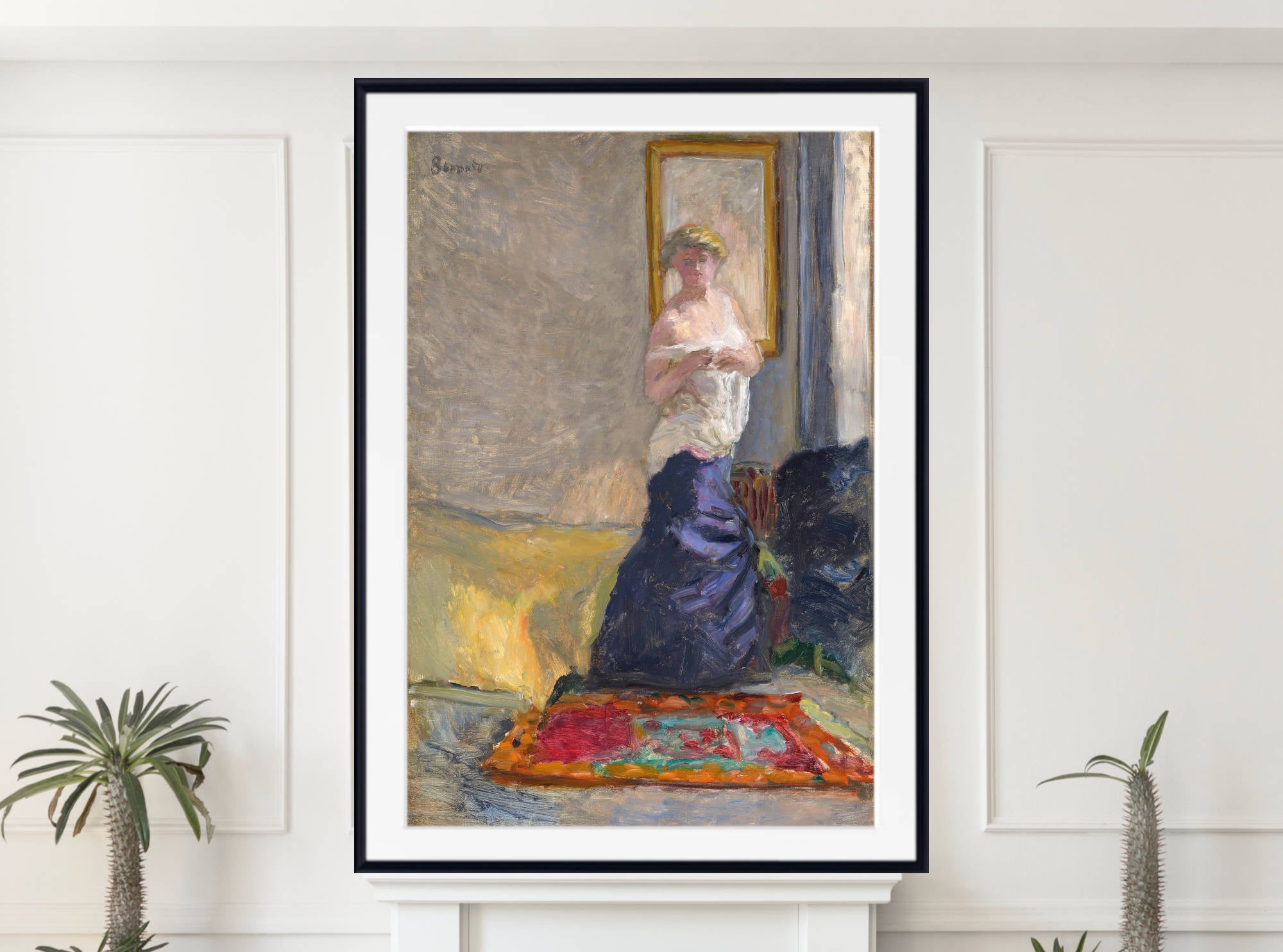 Pierre Bonnard Print, Young Woman Undressing (1907)