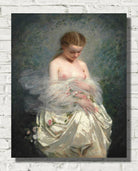 Young girl with bare breasts (1857) by Charles Chaplin
