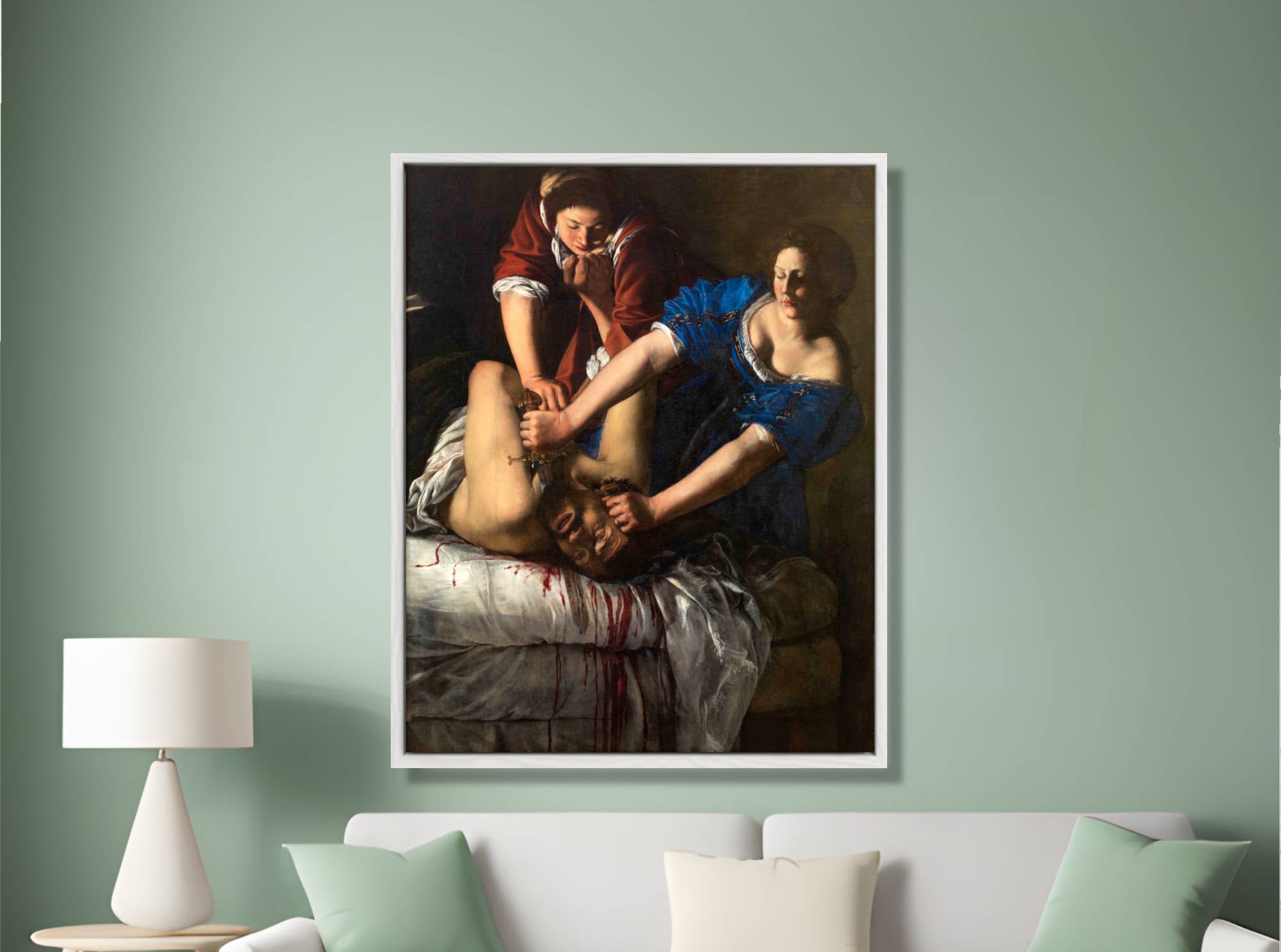 Artemisia Gentileschi Prints, Judith Slaying Holofernes from GalleryThane