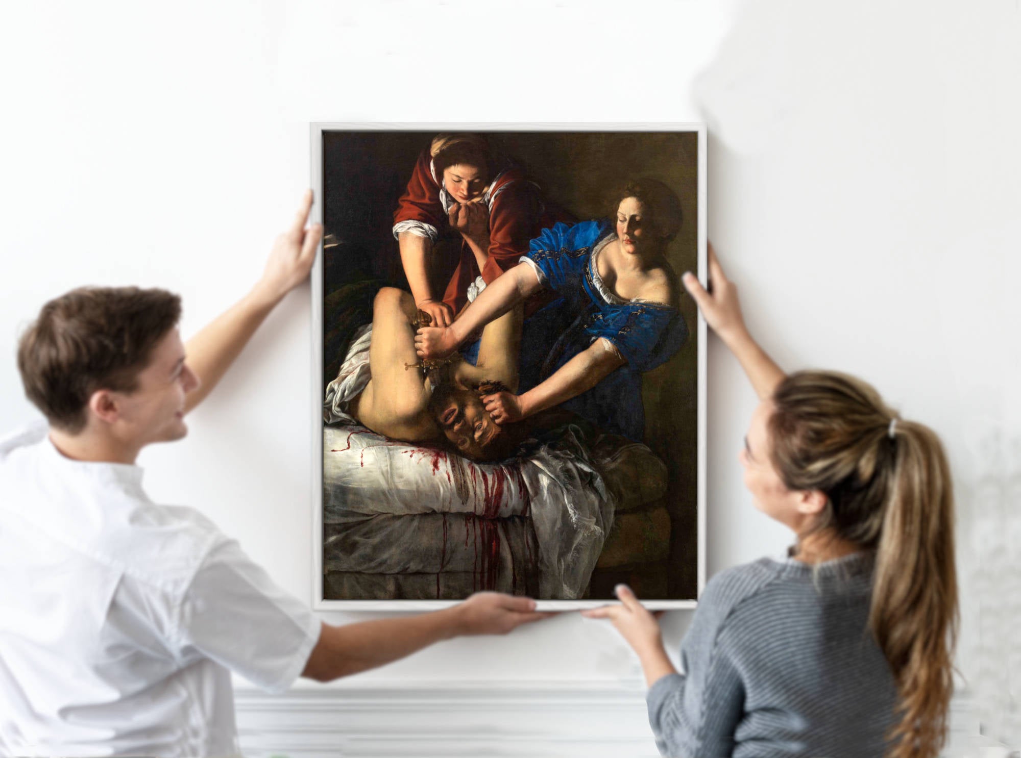 Artemisia Gentileschi Prints, Judith Slaying Holofernes from GalleryThane