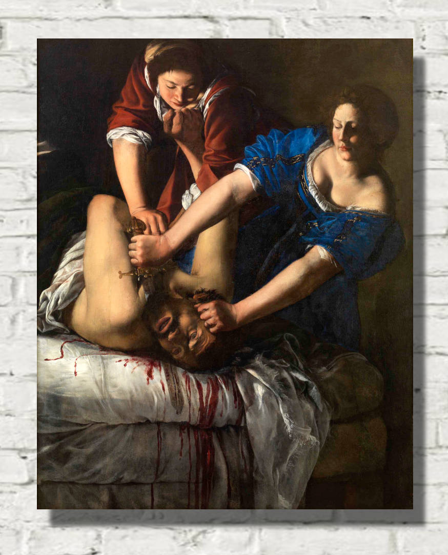 Artemisia Gentileschi Prints, Judith Slaying Holofernes from GalleryThane