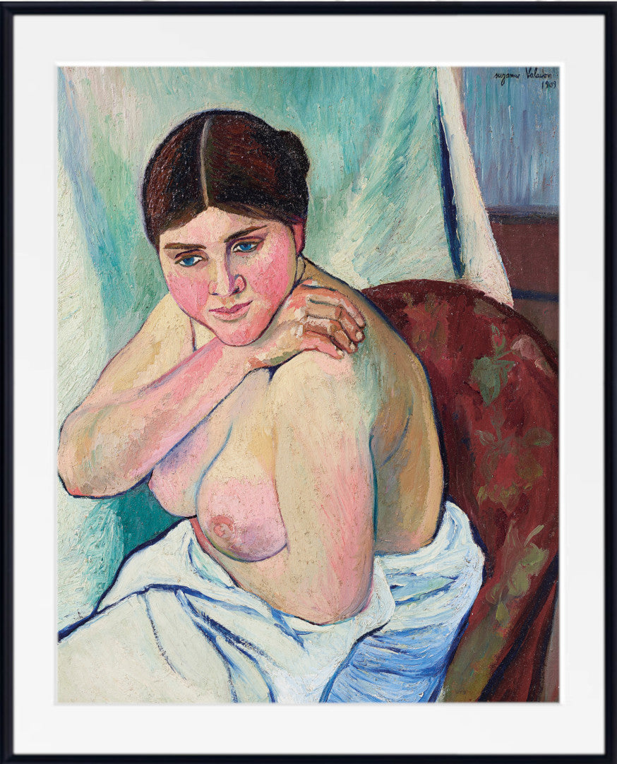 Suzanne Valadon Fine Art Print : Juliette sitting in the armchair