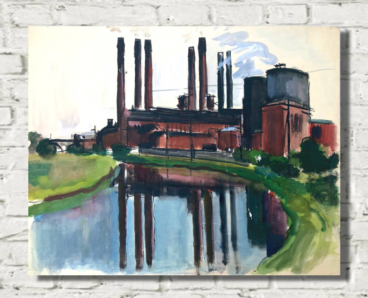 Factory Chimneys by Otto Geigenberger