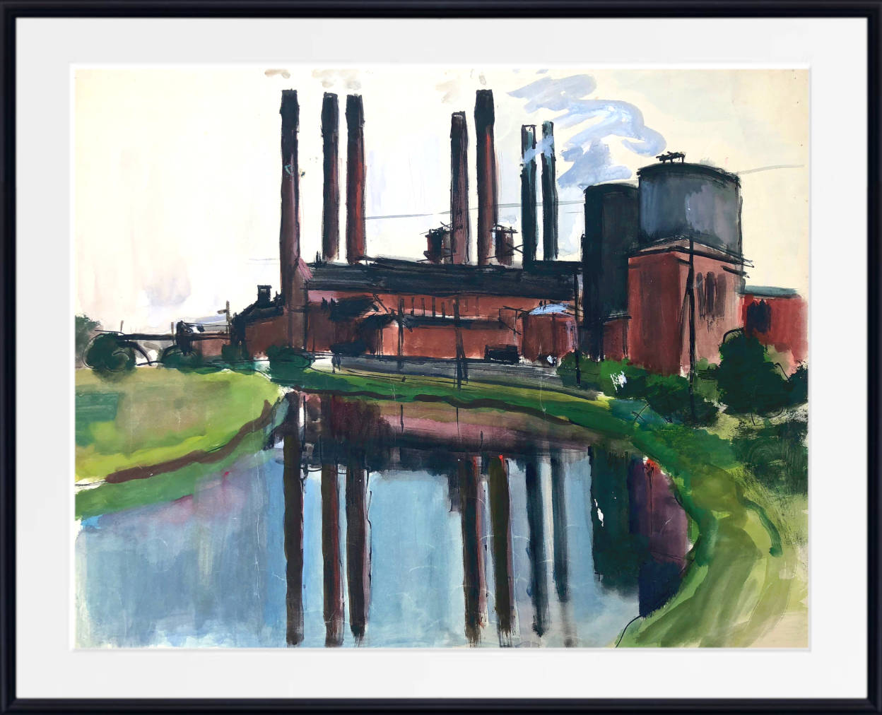 Factory Chimneys by Otto Geigenberger