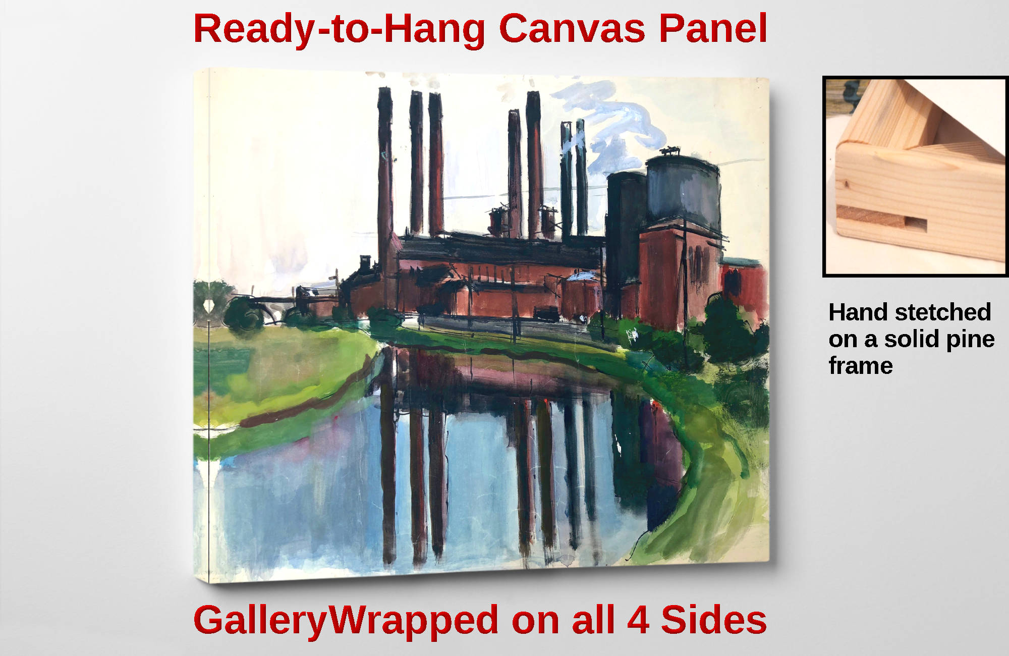 Factory Chimneys by Otto Geigenberger