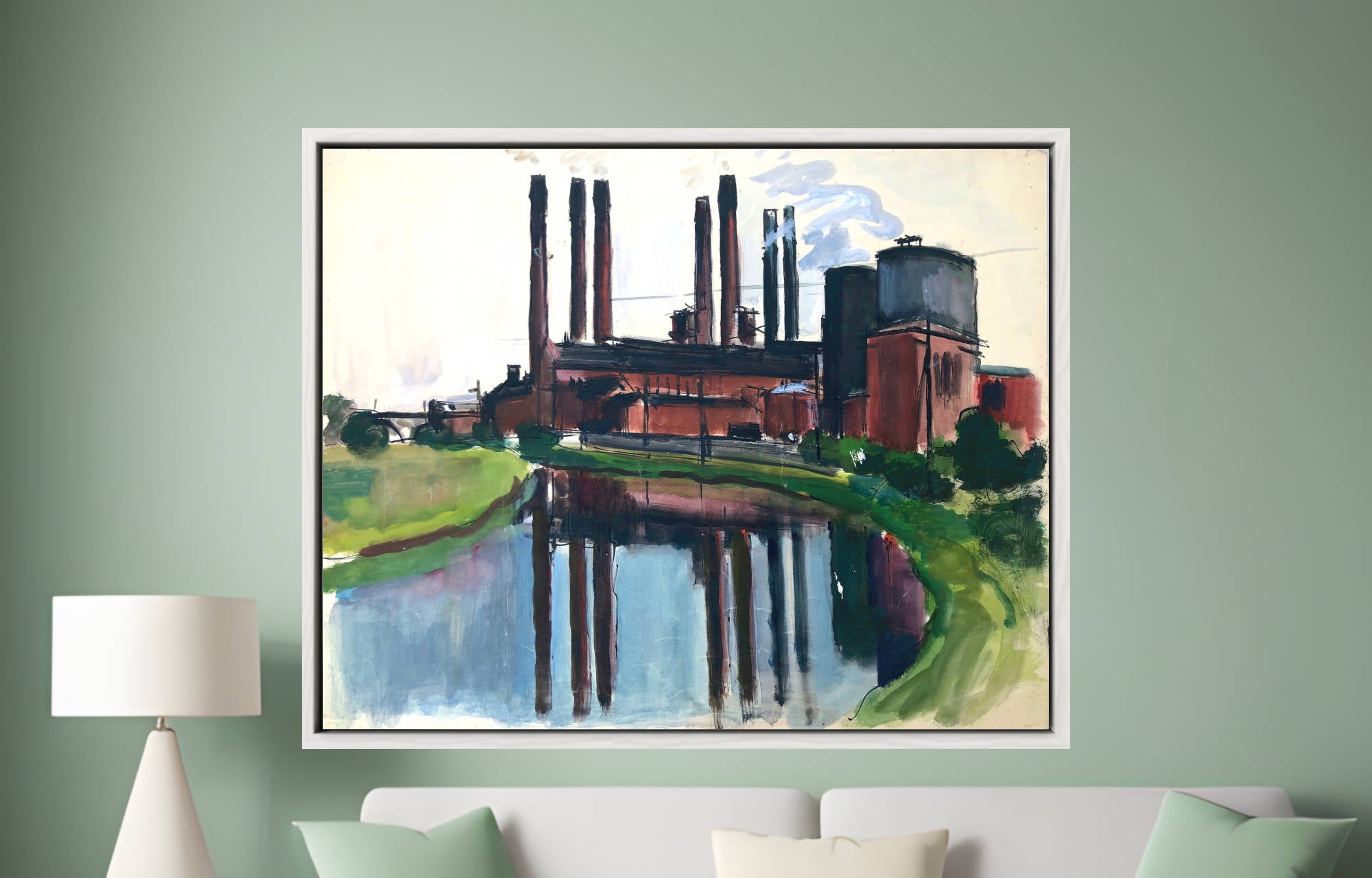 Factory Chimneys by Otto Geigenberger