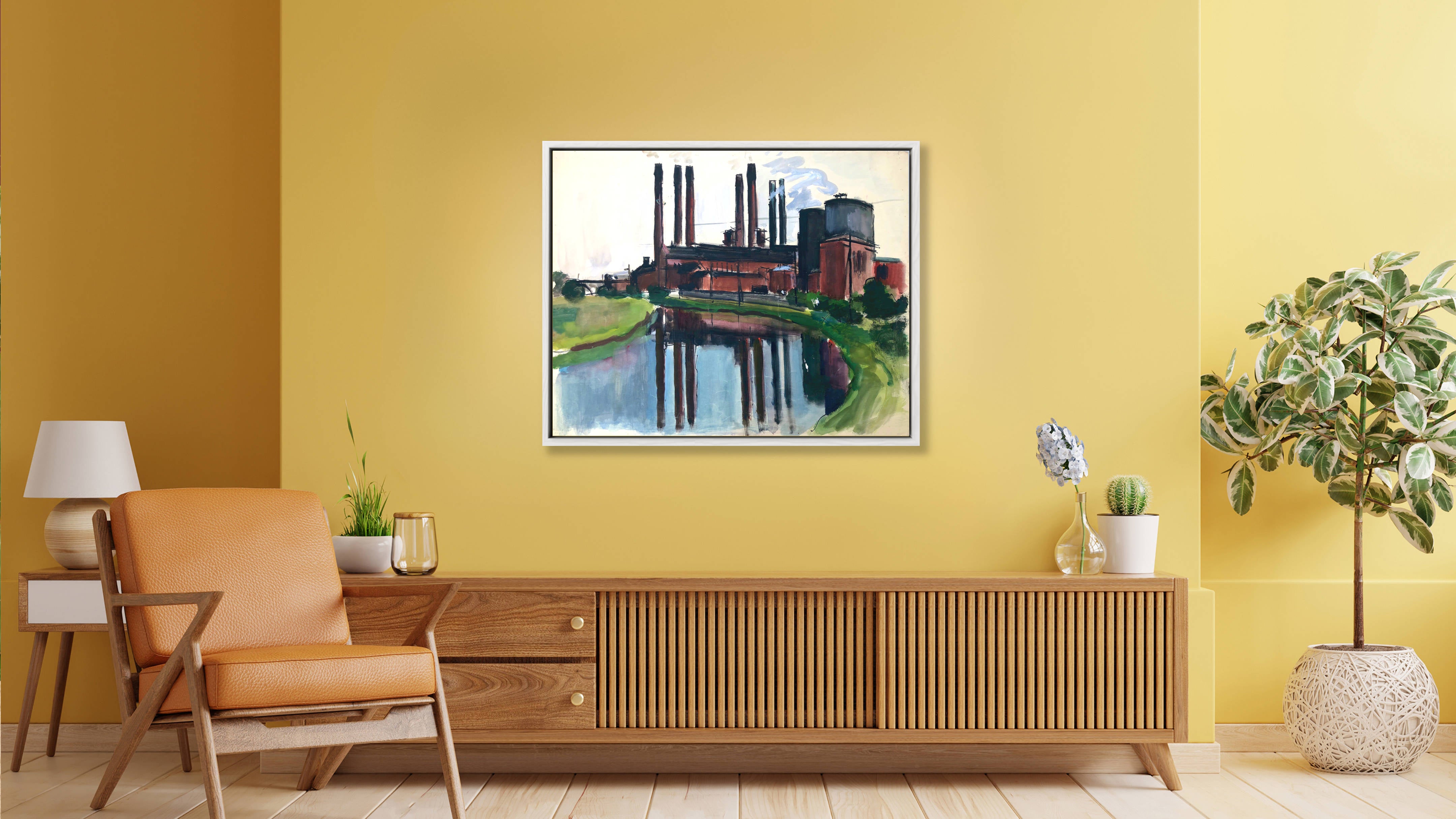 Factory Chimneys by Otto Geigenberger