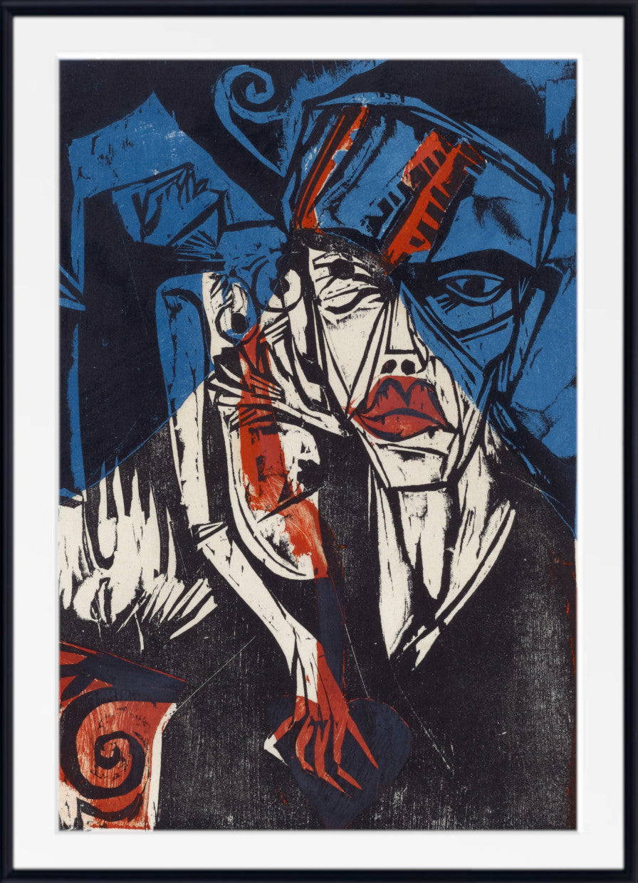 Fights - Torments of Love (1915) by Ernst Ludwig Kirchner