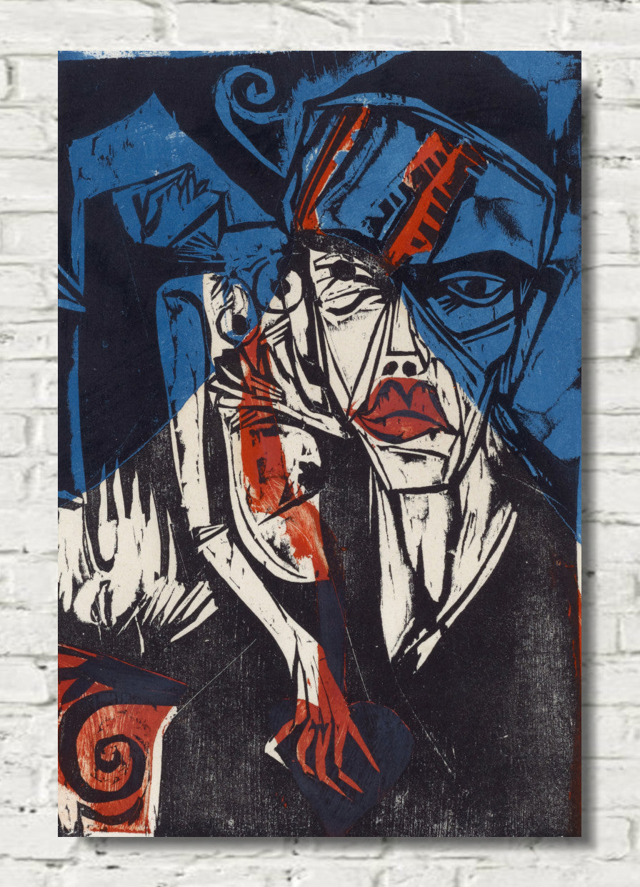 Fights - Torments of Love (1915) by Ernst Ludwig Kirchner