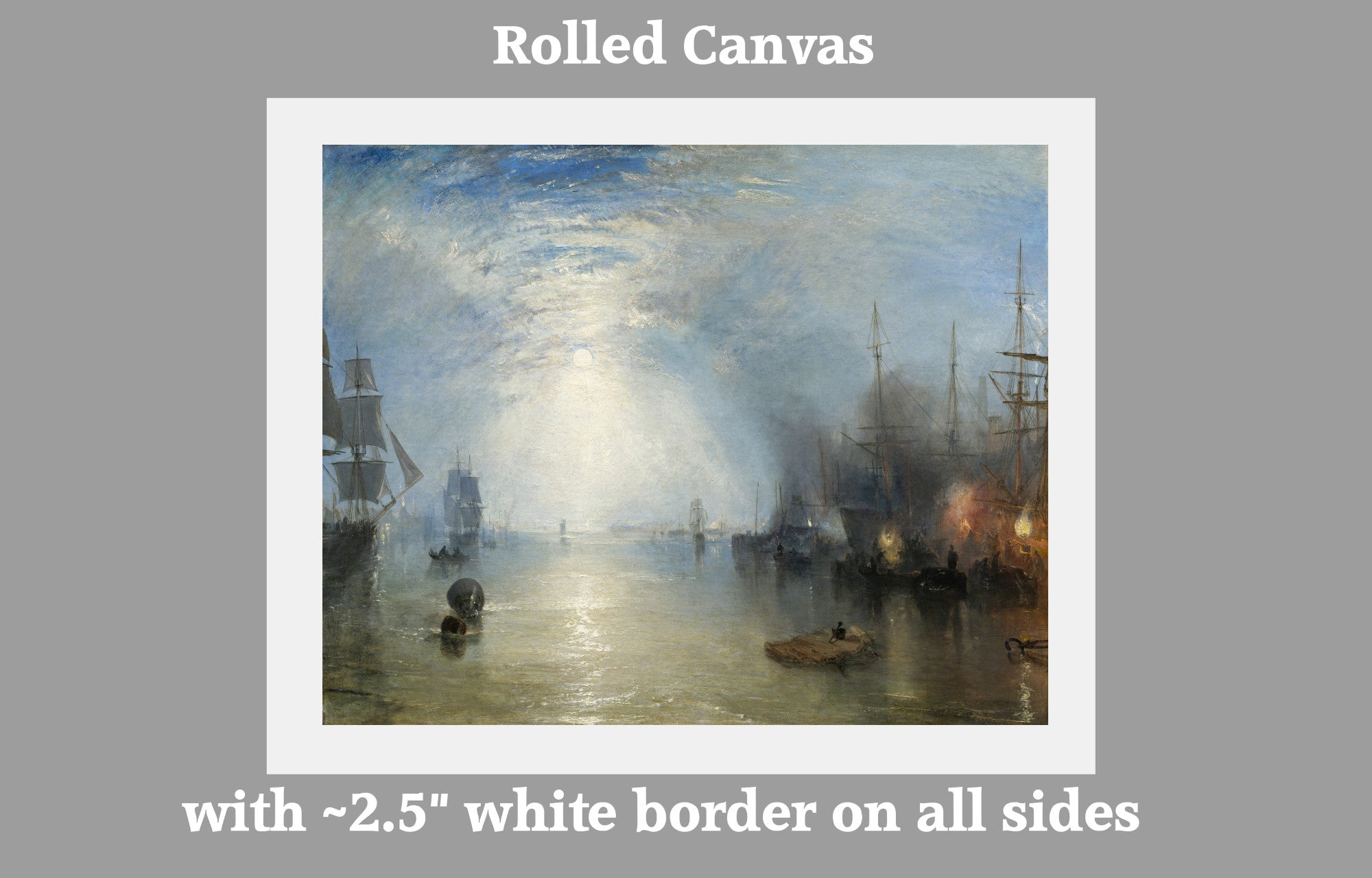 Keelmen Heaving in Coals by Moonlight (1835) by William Turner