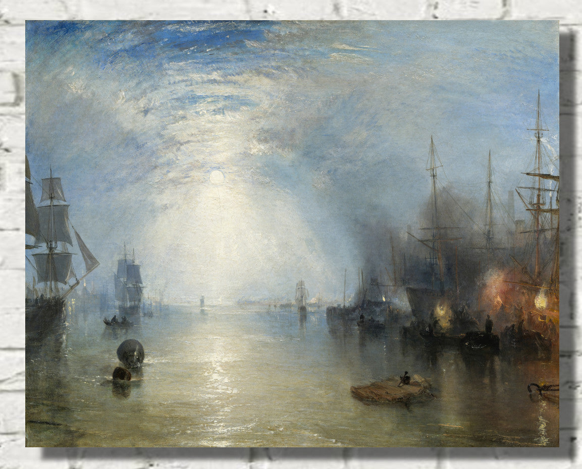 Keelmen Heaving in Coals by Moonlight (1835) by William Turner