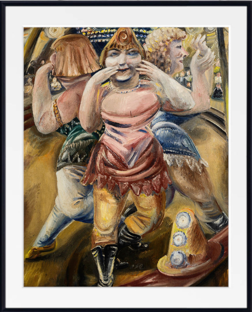 Circus dancers throwing kisses (1927) by Paul Kleinschmidt
