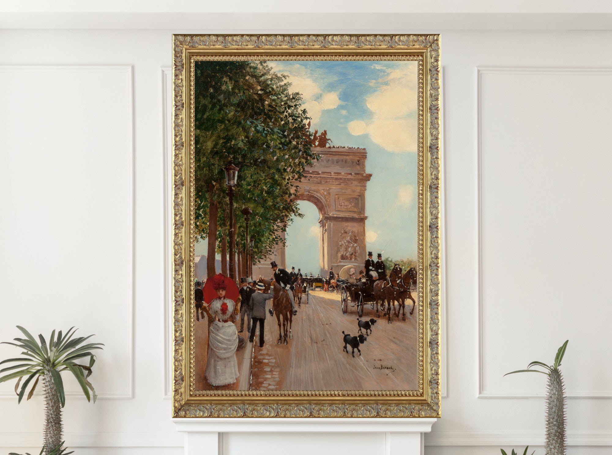Jean Béraud, L’Arc de Triomphe, Champs-Elysées