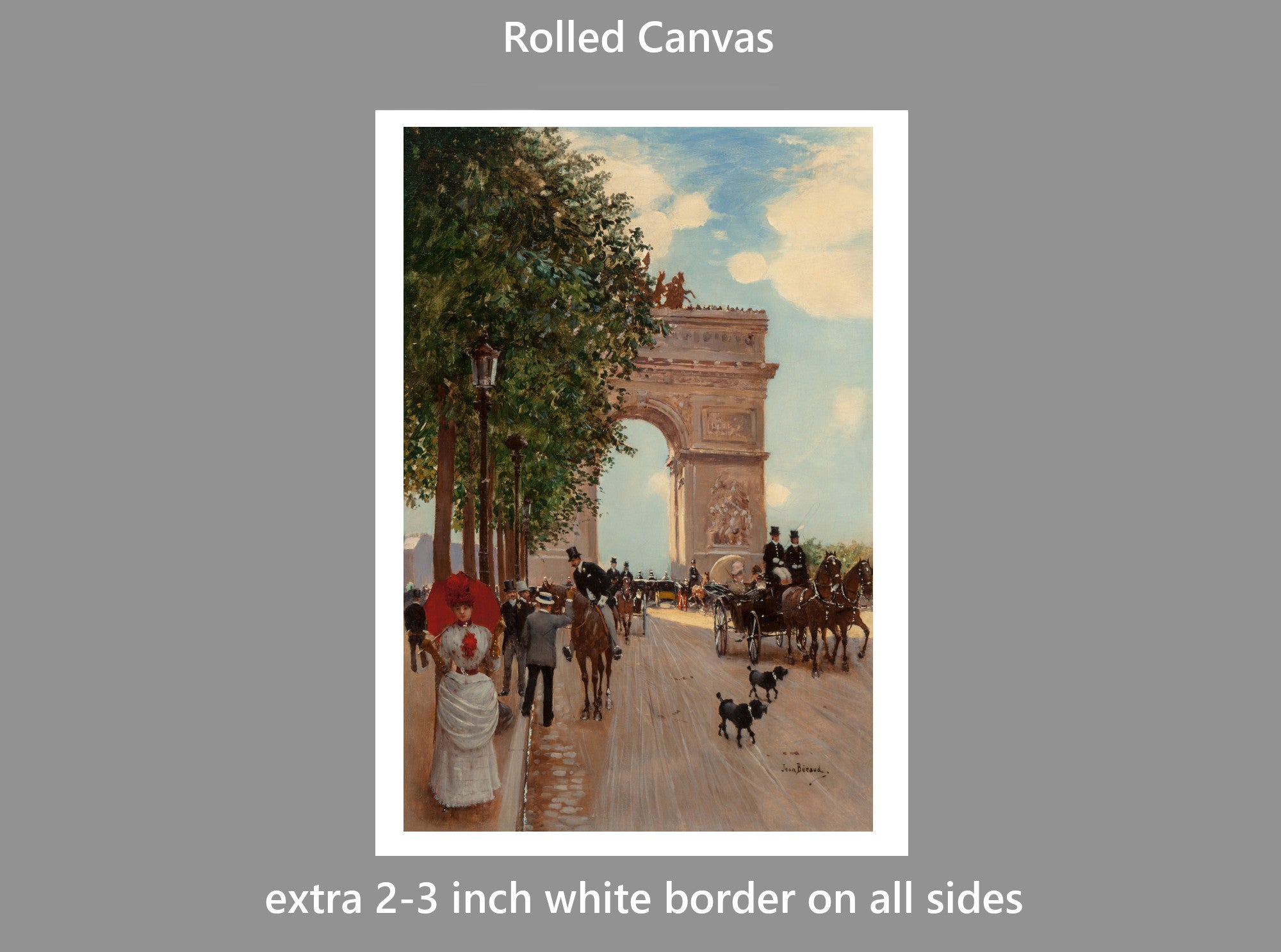 Jean Béraud, L’Arc de Triomphe, Champs-Elysées