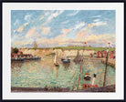 Camille Pissarro Print, Outer Harbor of Dieppe, Afternoon, Bright Weather (1902)