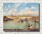 Camille Pissarro Print, Outer Harbor of Dieppe, Afternoon, Bright Weather (1902)