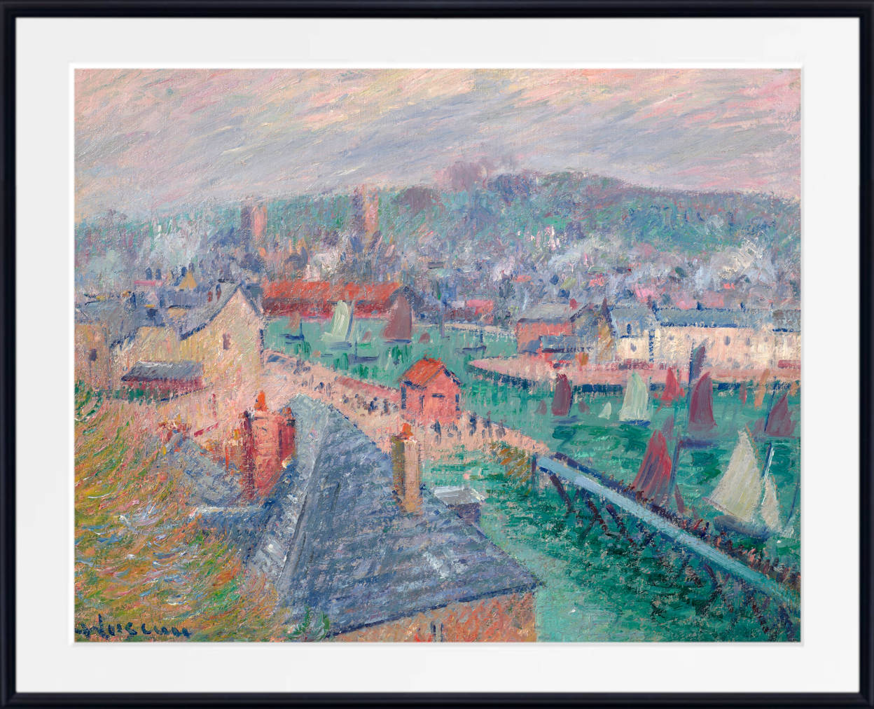 Gustave Loiseau Print, The outer port of Fécamp (Normandy) (1920)
