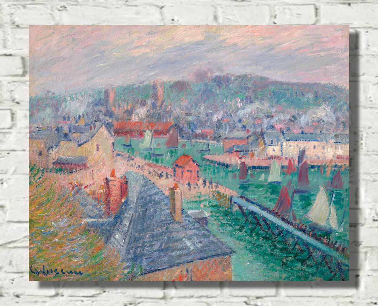 Gustave Loiseau Print, The outer port of Fécamp (Normandy) (1920)