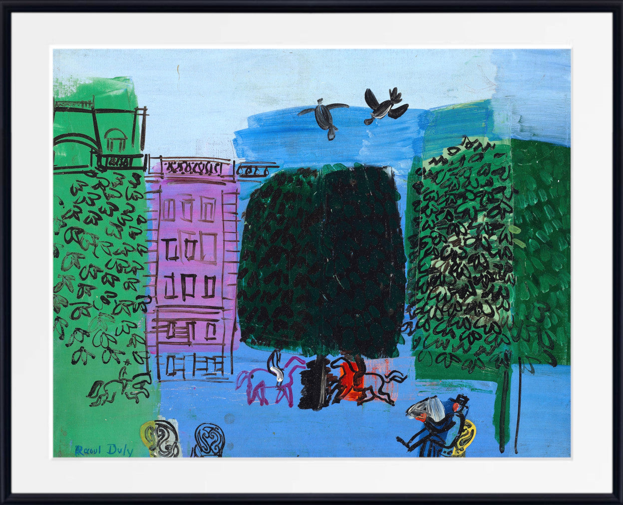 L’avenue du bois (1928) by Raoul Dufy