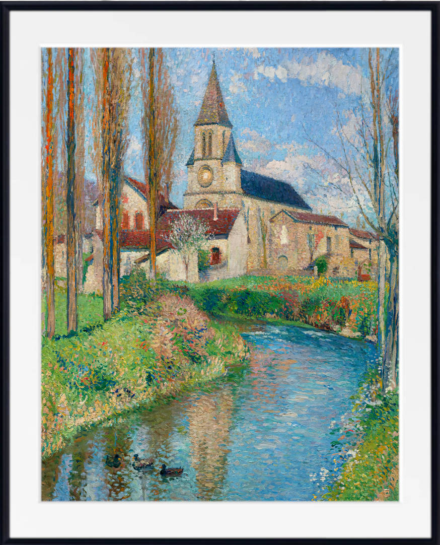 Henri Martin Print, The Church at Labastide-Du-Vert