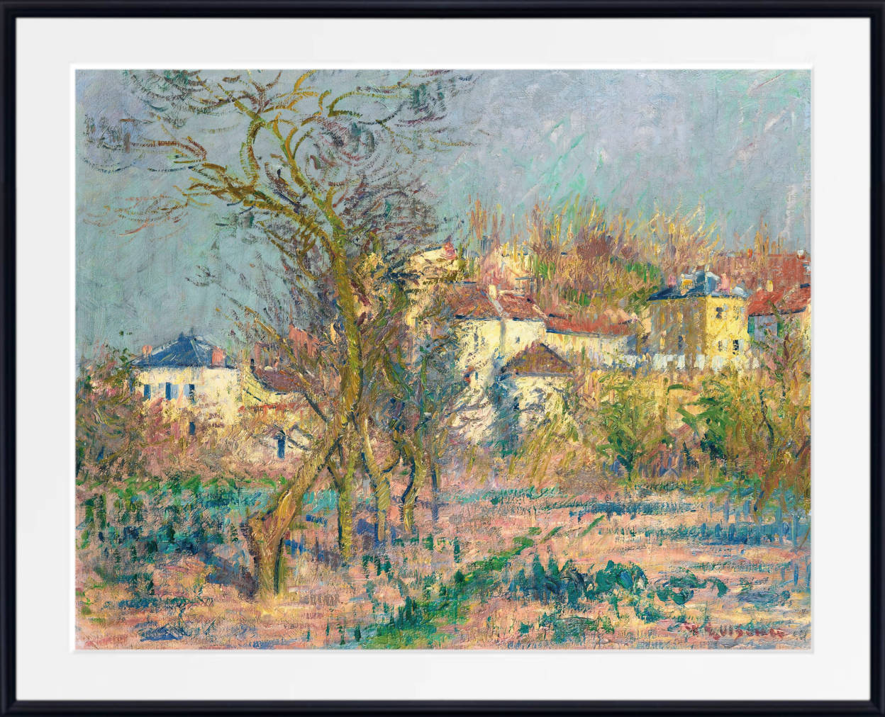 Gustave Loiseau Print, The Hermitage, Plum Trees In Bloom (1920)