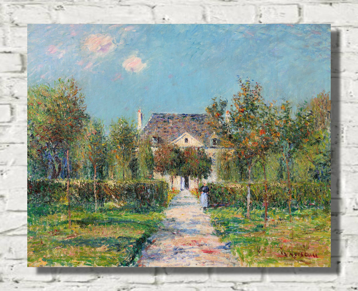 Gustave Loiseau Print, Mademoiselle Ernestine's hotel, Saint-Jouin (Finistère) (1908)