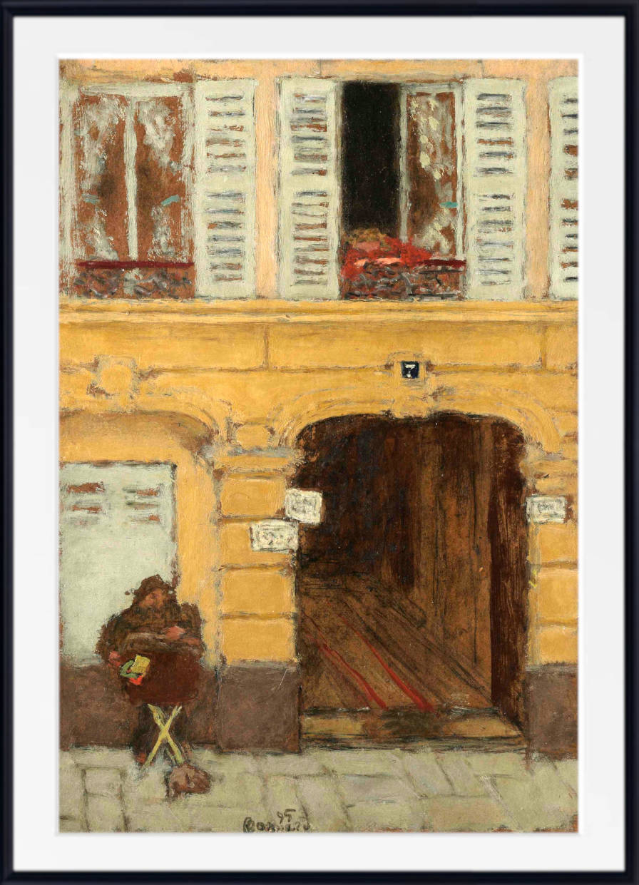 Pierre Bonnard Print, The Barrel Organ or The Organ Player (1895)