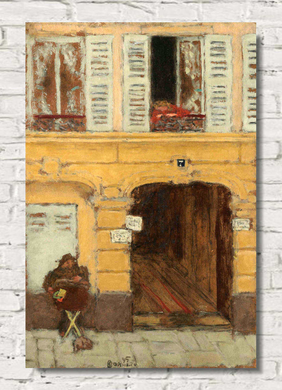 Pierre Bonnard Print, The Barrel Organ or The Organ Player (1895)