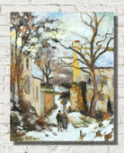 Camille Pissarro Print, La Maison Rondest Sous La Neige, (circa 1875)