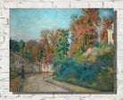 La Promenade (Une Rue en Ile-de-France) (circa 1875), Armand Guillaumin