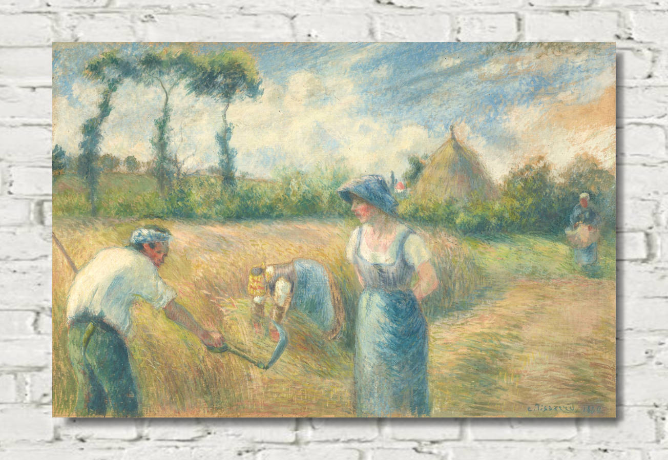 Camille Pissarro Print, The Harvest (1880)