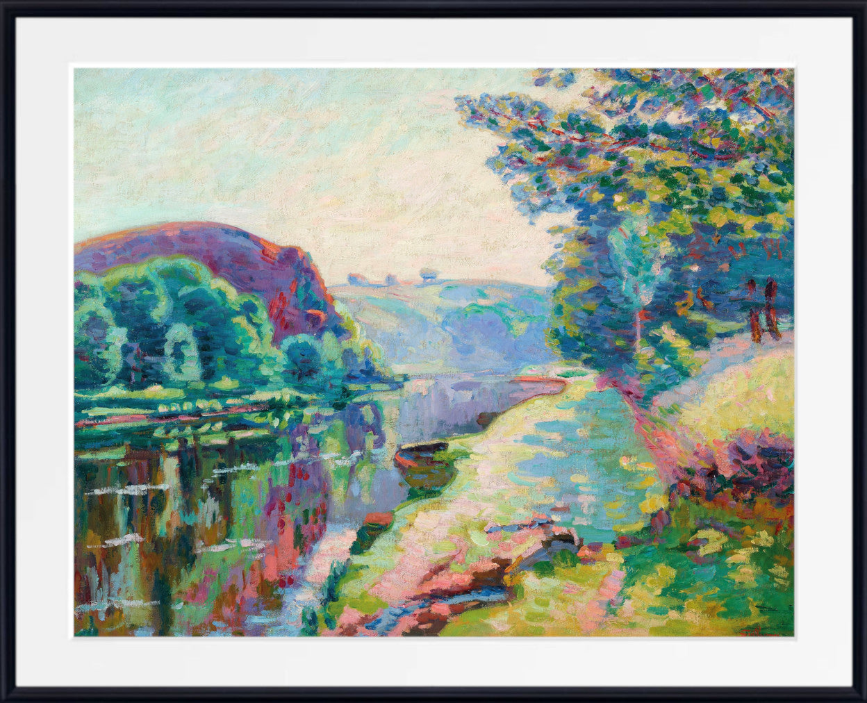 Jean Baptiste hot Armand Guillaumin,Landscape in the Ile de France,large wall art,framed wall art,canvas wall art,large canvas,M4270