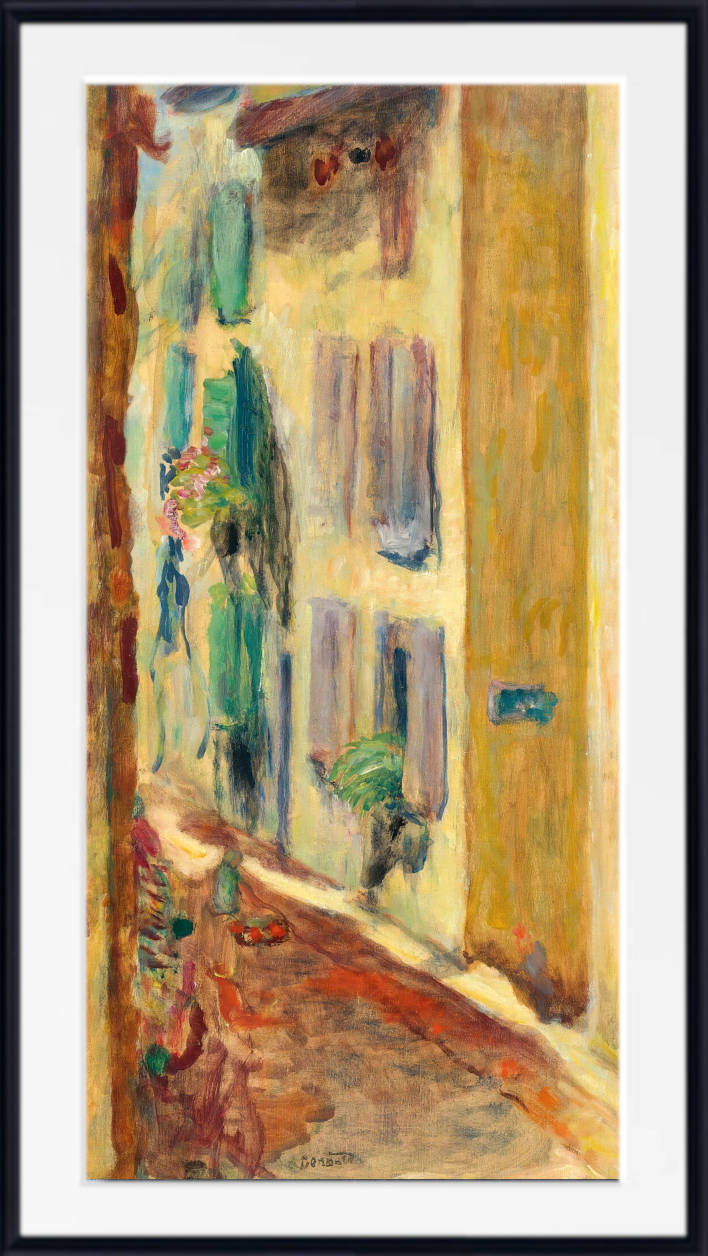 Pierre Bonnard Print, The Street with Green Shutters (1935)