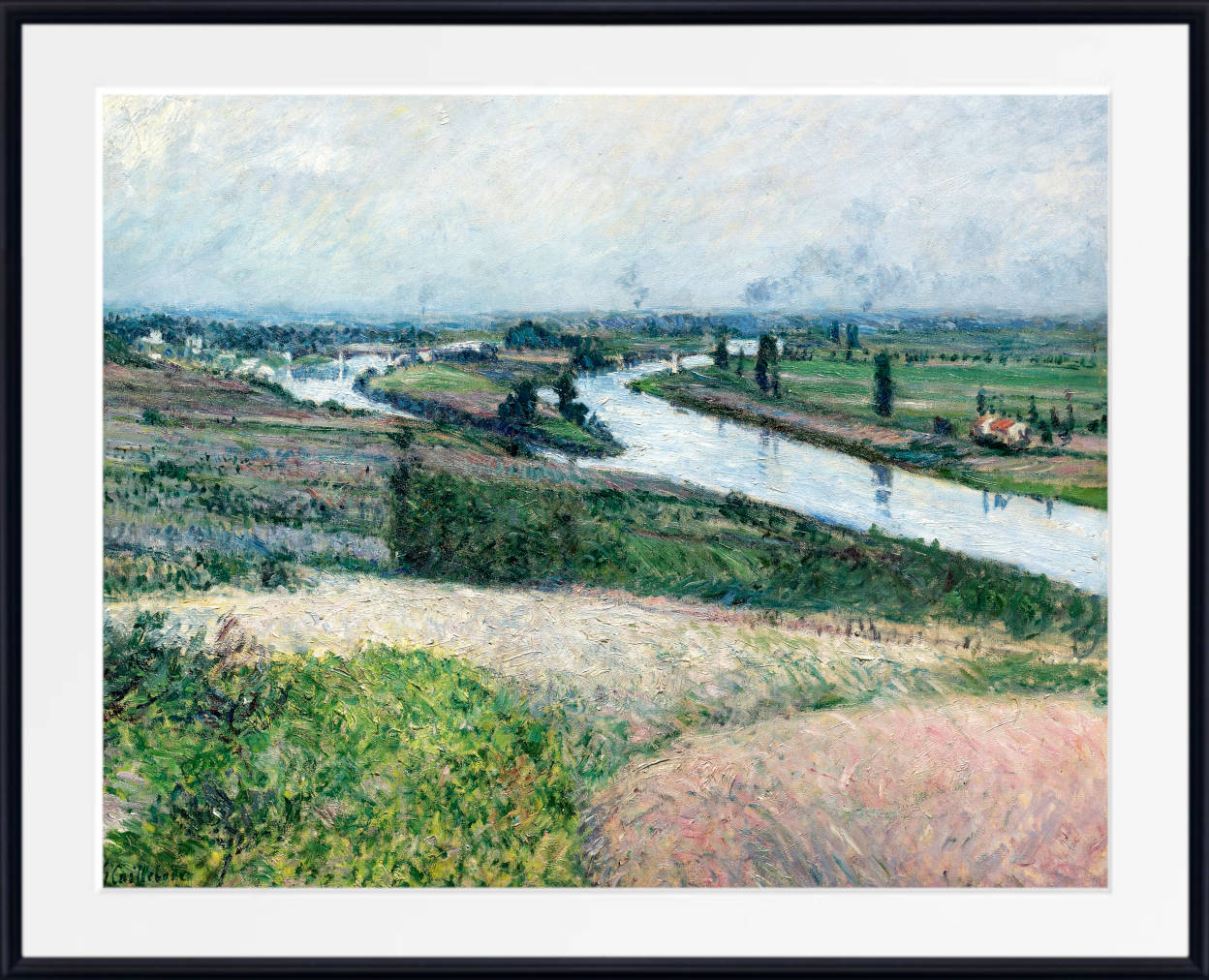 Gustave Caillebotte Fine Art Print : La Seine à la Pointe d'Epinay
