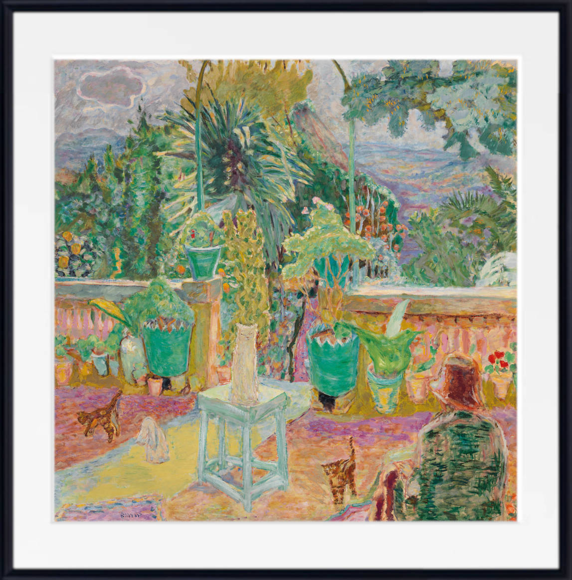 Pierre Bonnard Fine Art Print, A Terrace in Grasse