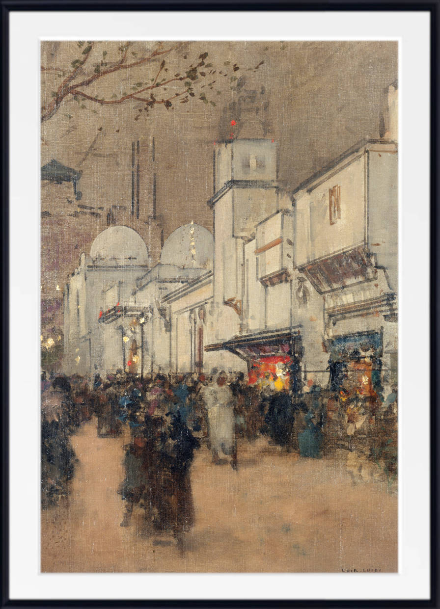 Luigi Loir Fine Art Print: La rue des Nations, à l'Exposition Universelle de 1900