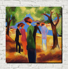 August Macke Print, Lady in The Green Jacket (1913)