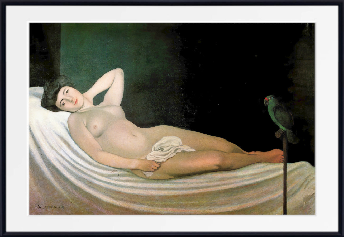 Woman with a Parrot, Félix Vallotton